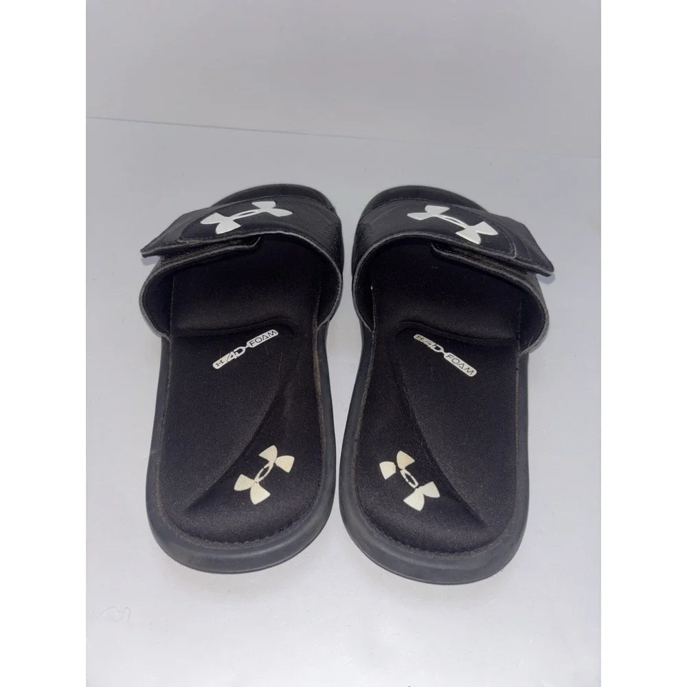 Under Armour Slides Sandals Youth Kids Black UA B Ignite VI SL  Size 5Y EUC